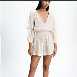 NWT Zara gauze rustic jumpsuit